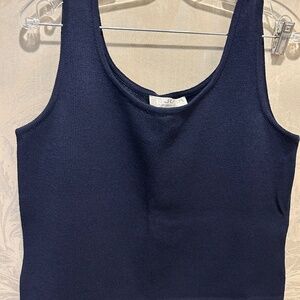 St John Navy wool camisole